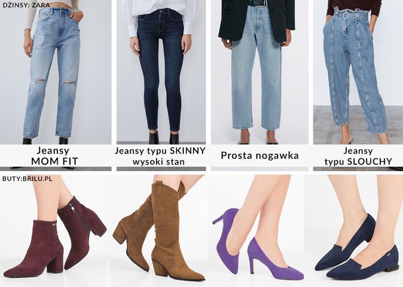 Buty do dżinsów rurek