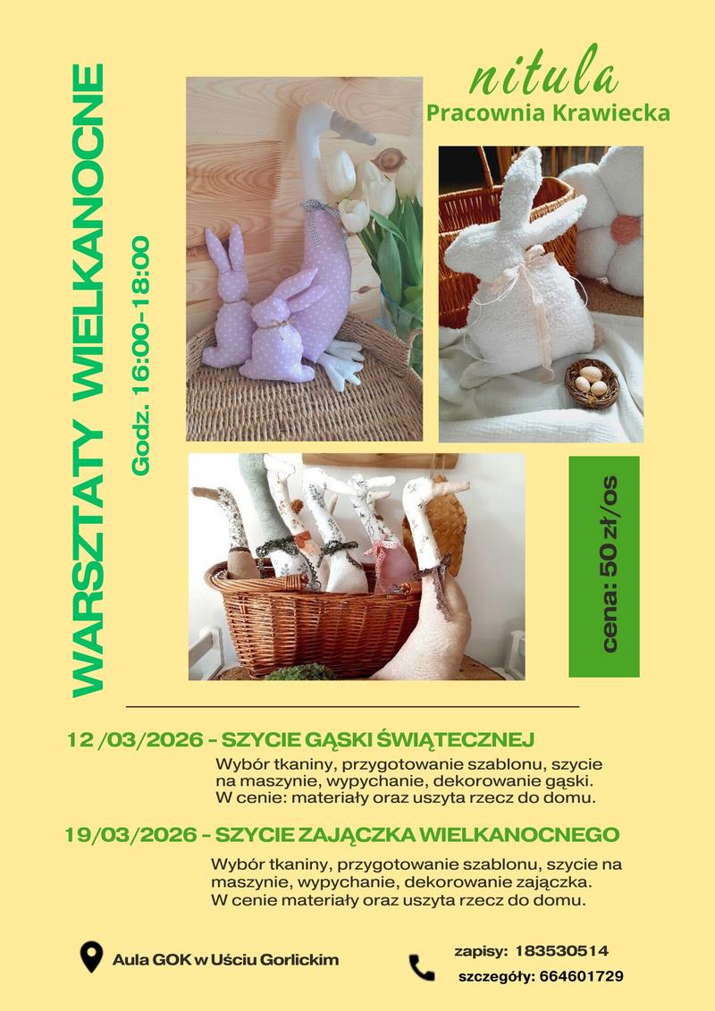 Materiały i narzędzia do szycia gąski