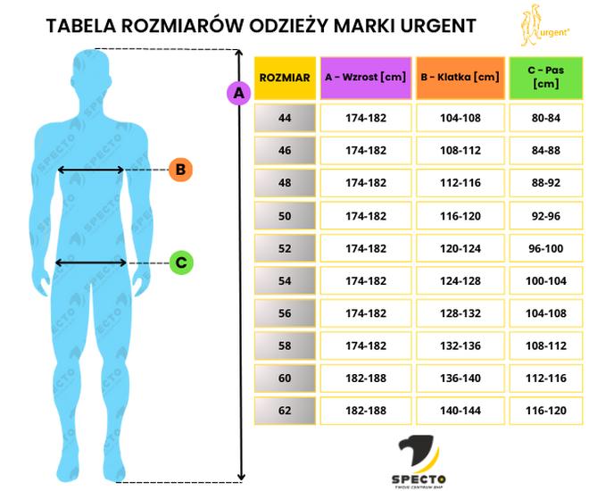 Wymiary do ubrań